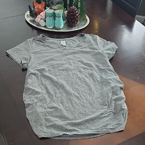 Maternity Gray Short Sleeve T-Shirt